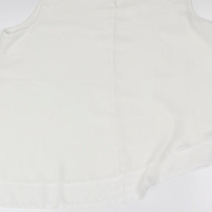 geroge Womens White   Basic Blouse Size 12