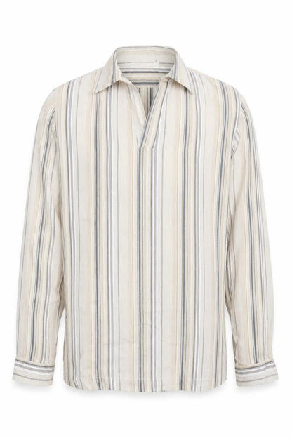 Mens UK Size S Topman Beige  Button-Up Long Sleeve Casual Shirt