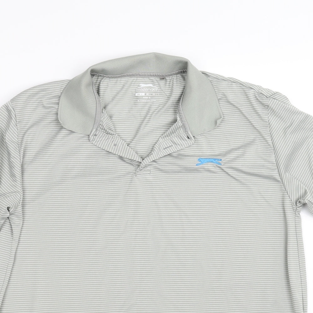 slazender Mens Green    Polo Size XL