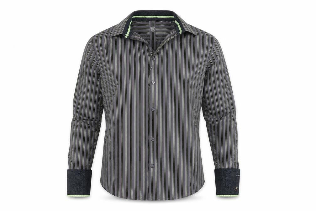 Mens UK Size M Burton Grey  Button-Up Long Sleeve Casual Shirt