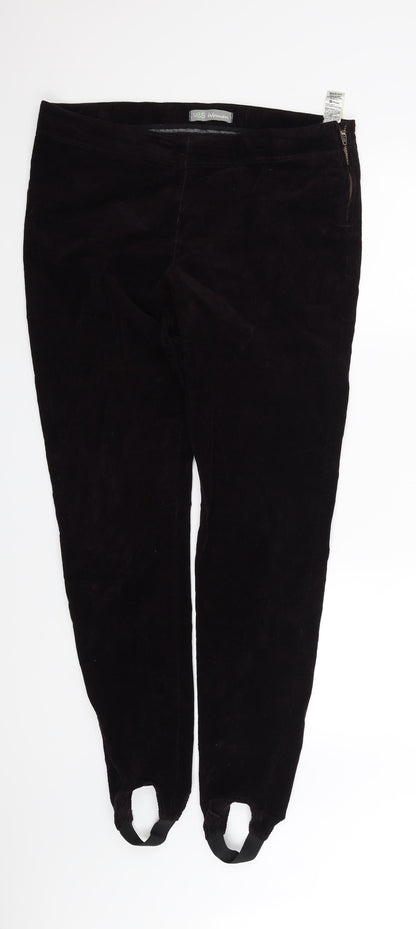 Womens UK Size 14 m&s Regular Fit  Purple Trousers