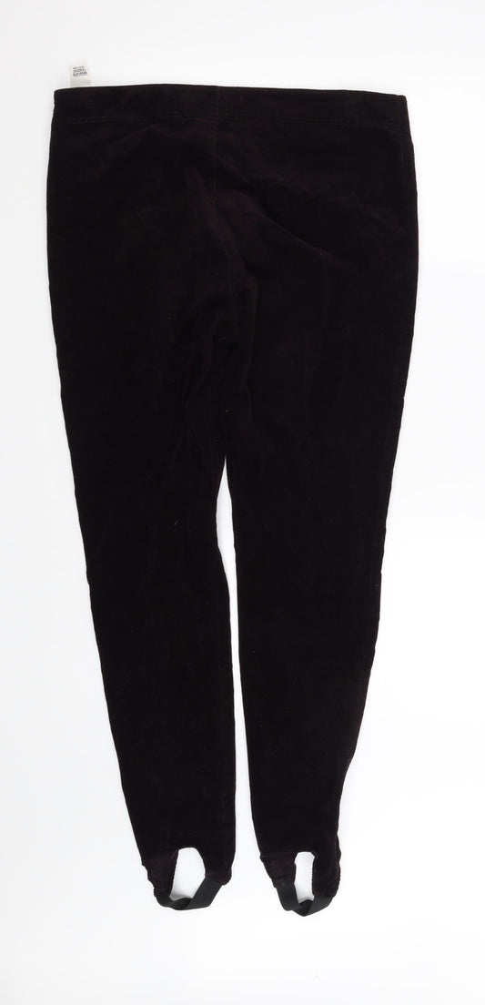 m&s Womens Purple   Trousers  Size 14 L30 in
