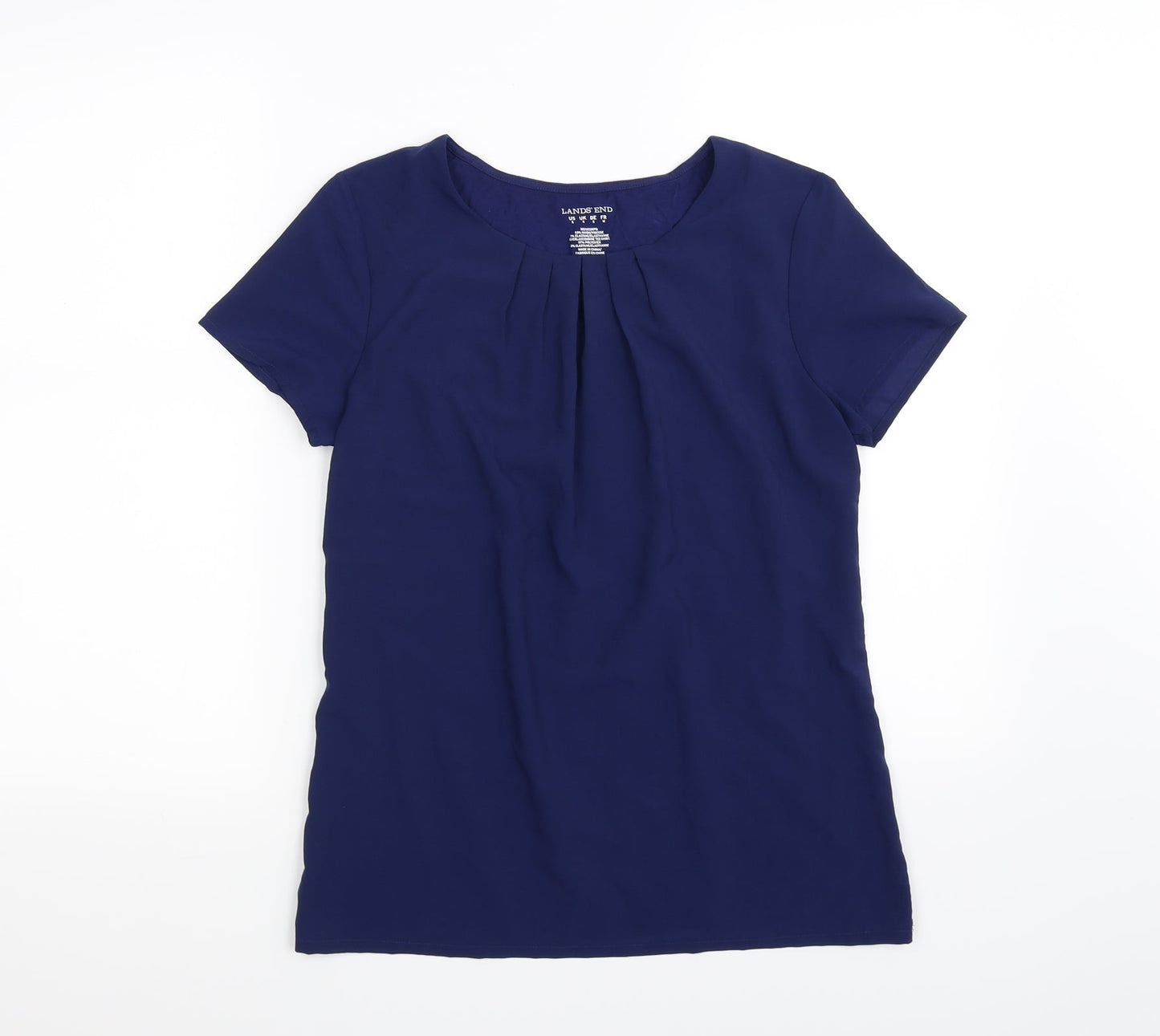 lands end Womens Blue   Basic T-Shirt Size S
