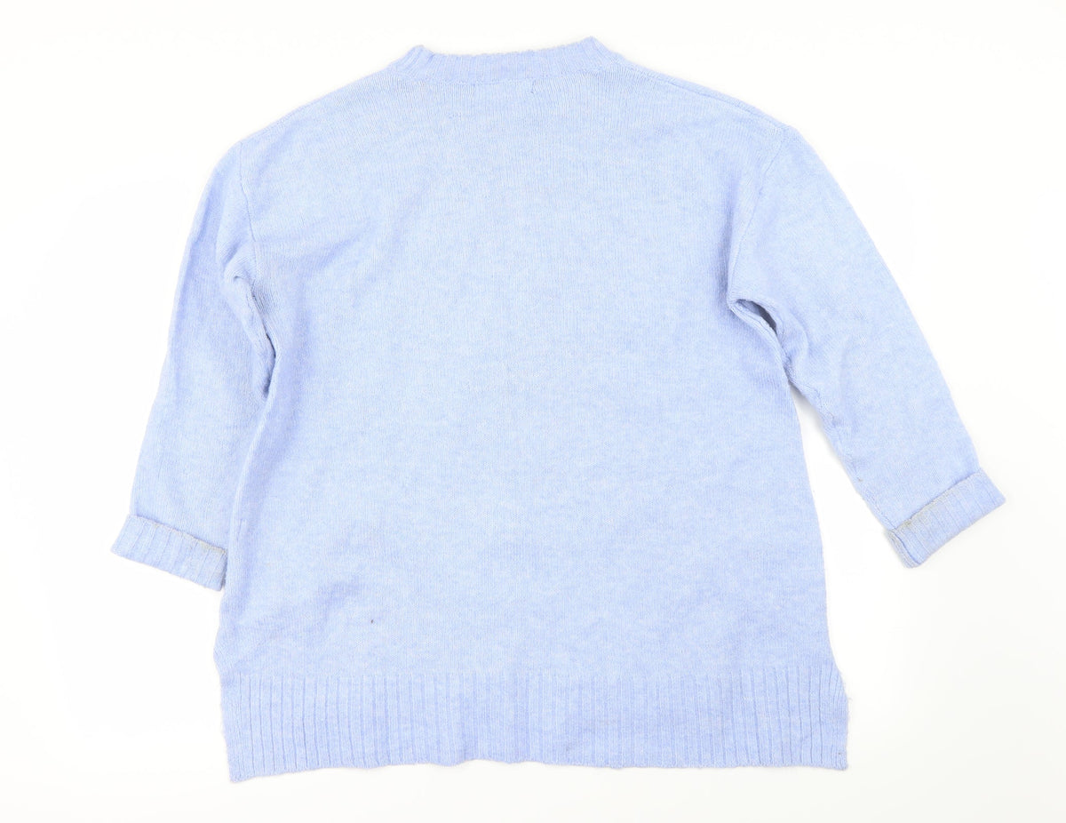 Marks & Spencer Womens Blue   Pullover Jumper Size 10