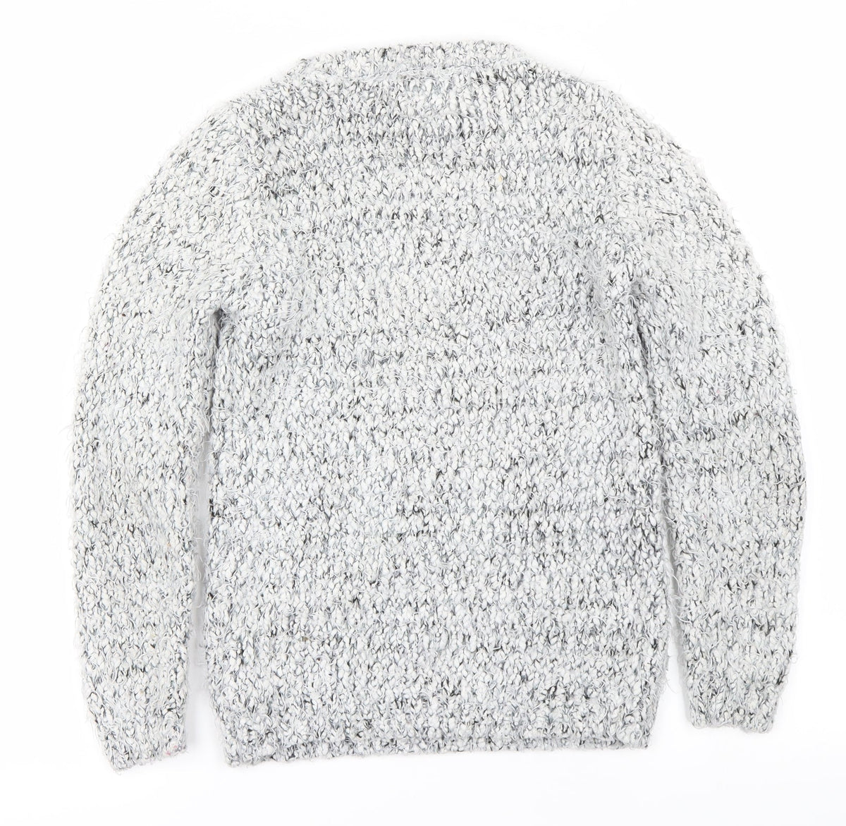 YD Girls Grey Houndstooth  Pullover Jumper Size 10-11 Years