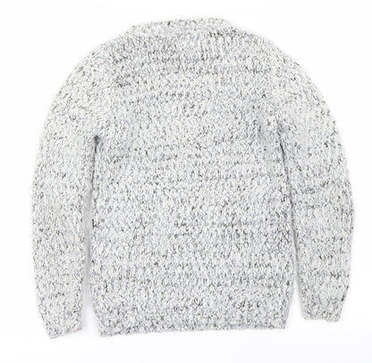 YD Girls Grey Houndstooth  Pullover Jumper Size 10-11 Years