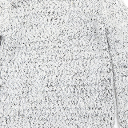 YD Girls Grey Houndstooth  Pullover Jumper Size 10-11 Years