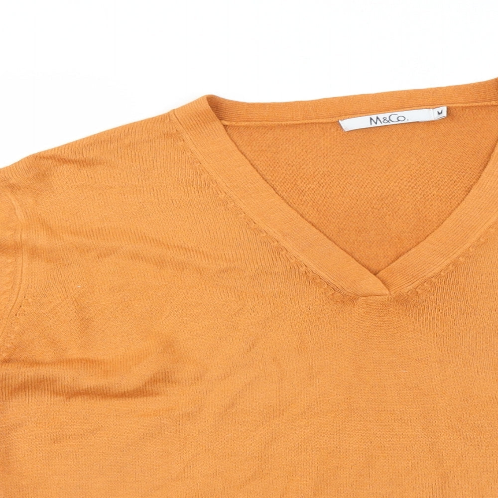 M&Co Womens Orange   Pullover Jumper Size M