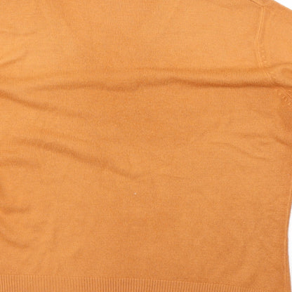 M&Co Womens Orange   Pullover Jumper Size M