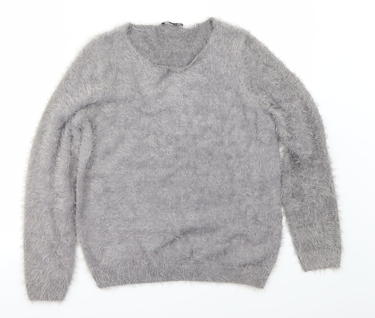 ESMARA Womens Grey   Pullover Jumper Size S