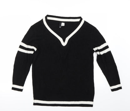 H&M Womens Black   Pullover Jumper Size XS