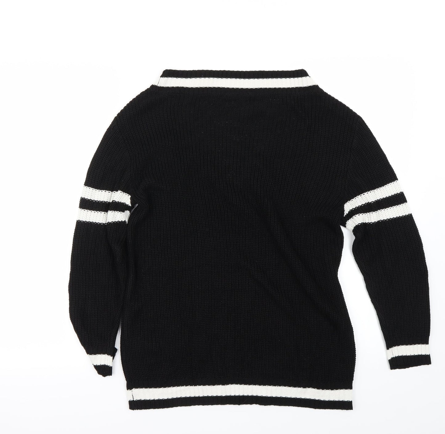 H&M Womens Black   Pullover Jumper Size XS