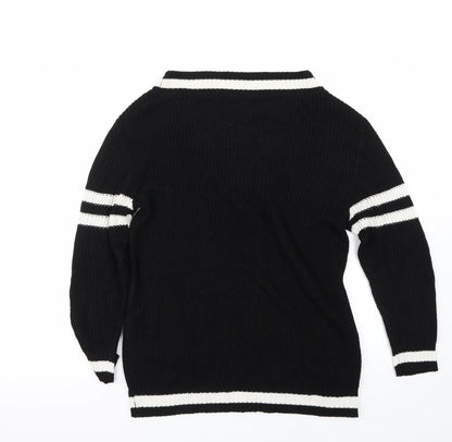 H&M Womens Black   Pullover Jumper Size XS