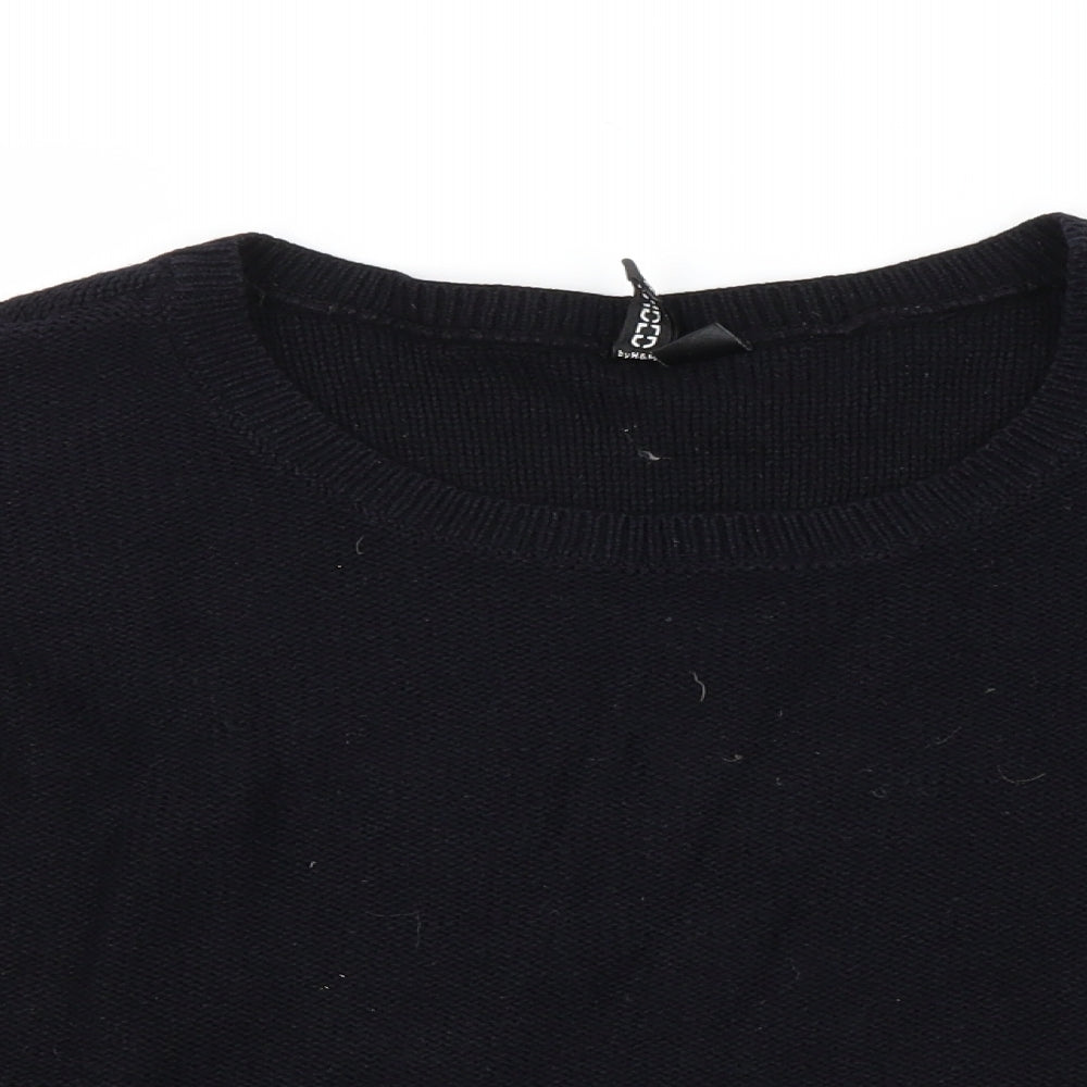 H&M Womens Black   Pullover Jumper Size 10