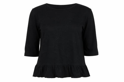Womens UK Size XS H&M Black Basic T-Shirt