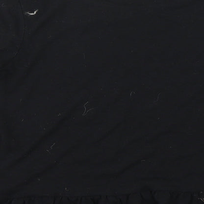 Womens UK Size XS H&M Black Basic T-Shirt