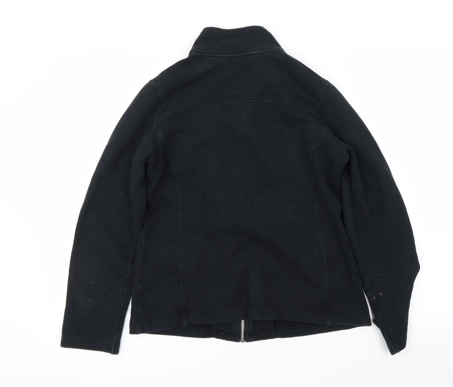 Maine New England Womens Black   Full Zip Jumper Size 12