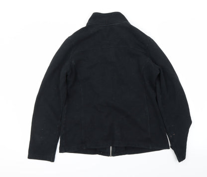 Maine New England Womens Black   Full Zip Jumper Size 12