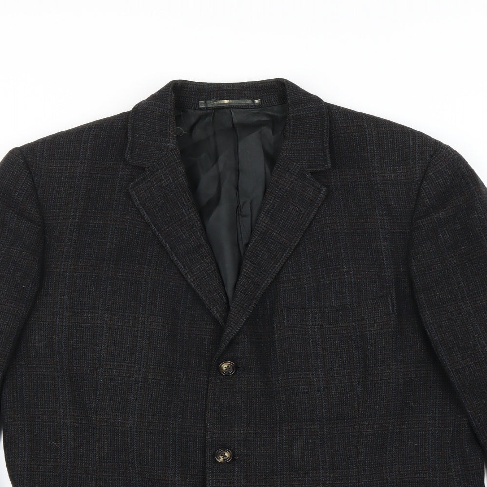Mens UK Size 34 Preworn Regular Brown Suit Jacket