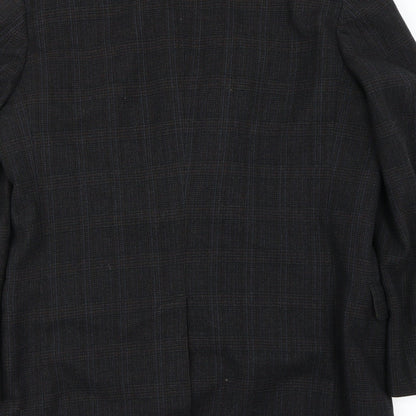 Mens UK Size 34 Preworn Regular Brown Suit Jacket