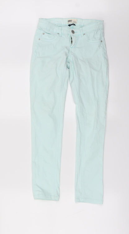 Gap Girls Green Ikat  Skinny Jeans Size 10 Years