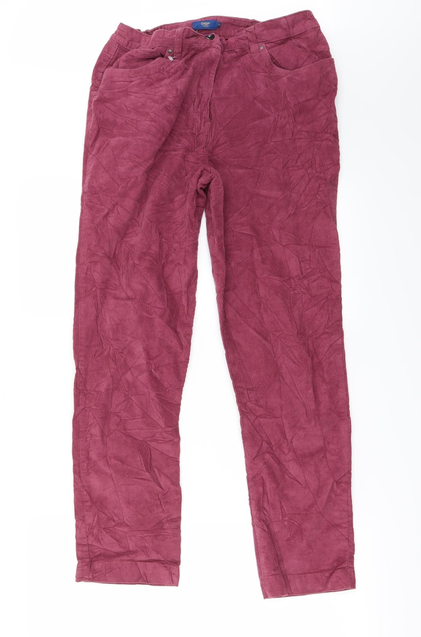 Cotton Traders Womens Purple   Skinny Jeans Size 12 L26 in