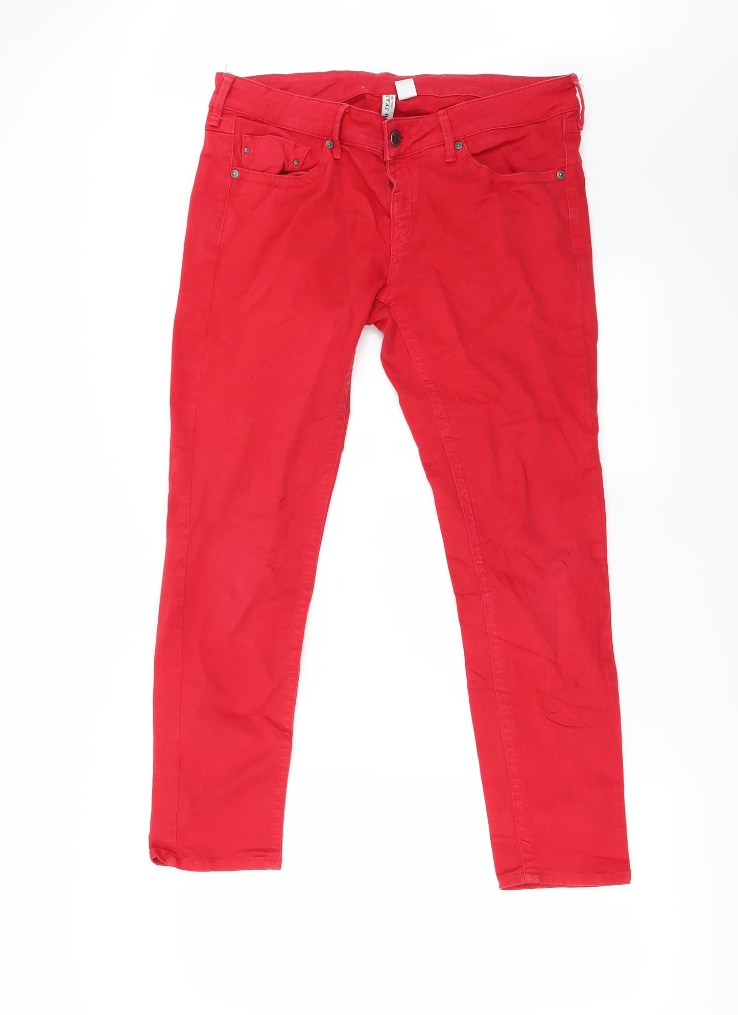 Mango Womens Red   Straight Jeans Size 32 in L26 in