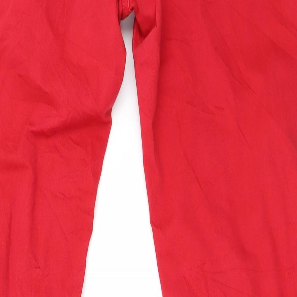 Mango Womens Red   Straight Jeans Size 32 in L26 in