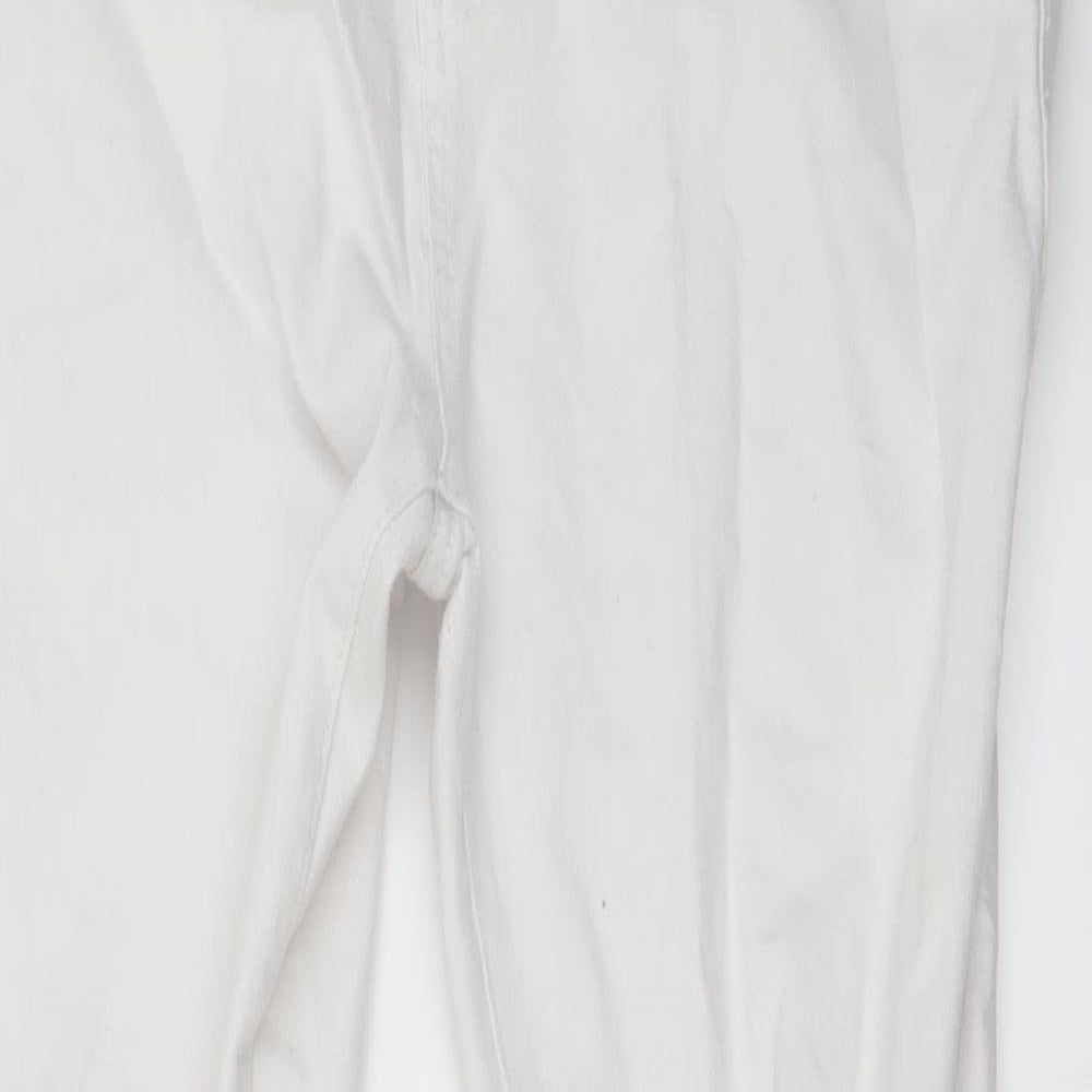 denim co Womens White   Straight Jeans Size 14 L26 in