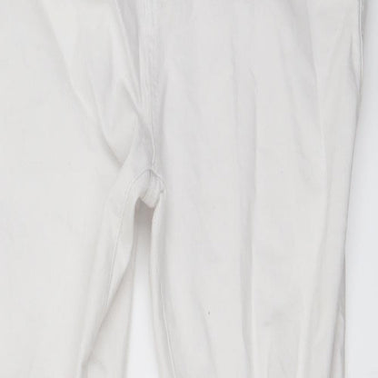 denim co Womens White   Straight Jeans Size 14 L26 in