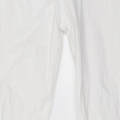 denim co Womens White   Straight Jeans Size 14 L26 in