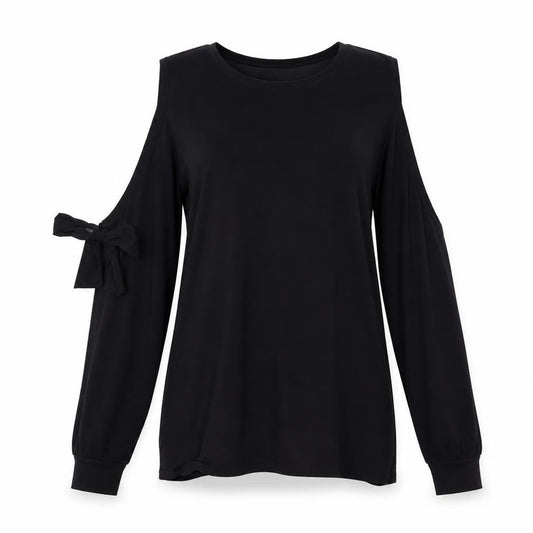 Womens UK Size 8 Look of the day Black Basic Polo