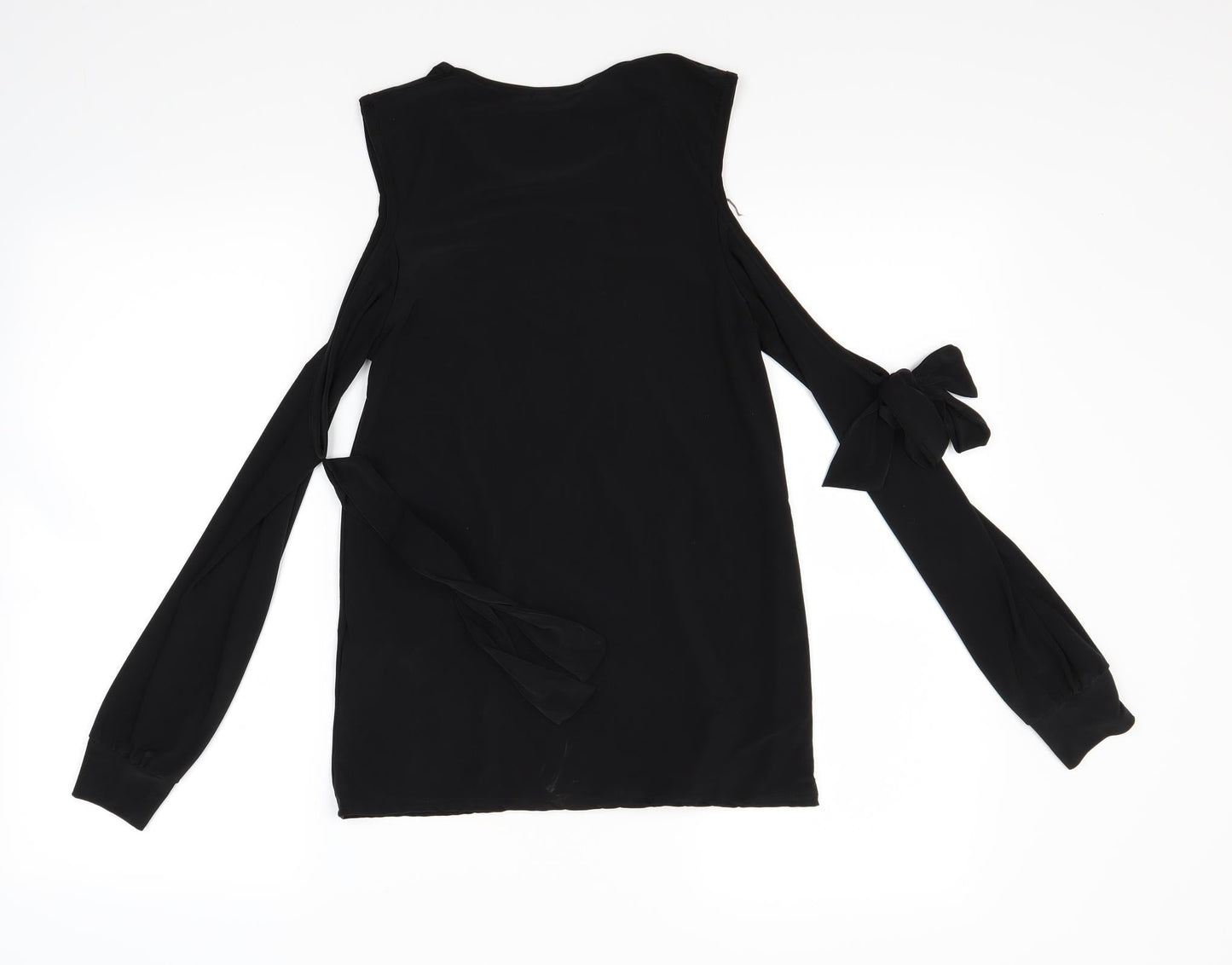Womens UK Size 8 Look of the day Black Basic Polo
