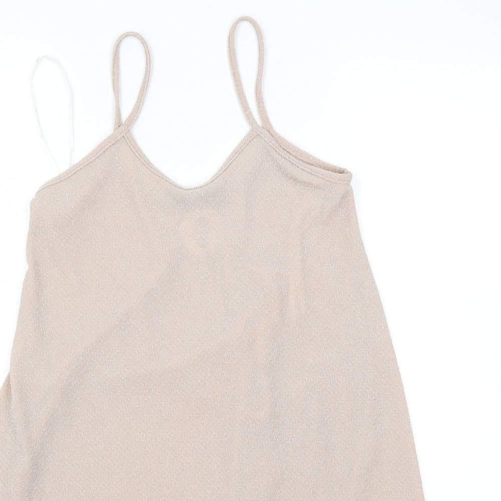 Atmosphere Womens Gold   Skater Dress  Size 6