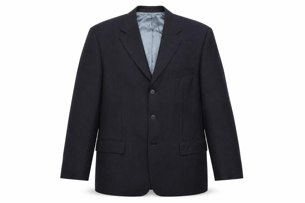 Marks & Spencer Mens Blue Striped  Jacket Blazer Size 40