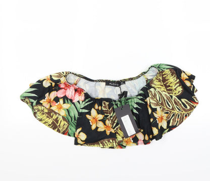 Womens UK Size 8 lotd Multicoloured Cropped Blouse