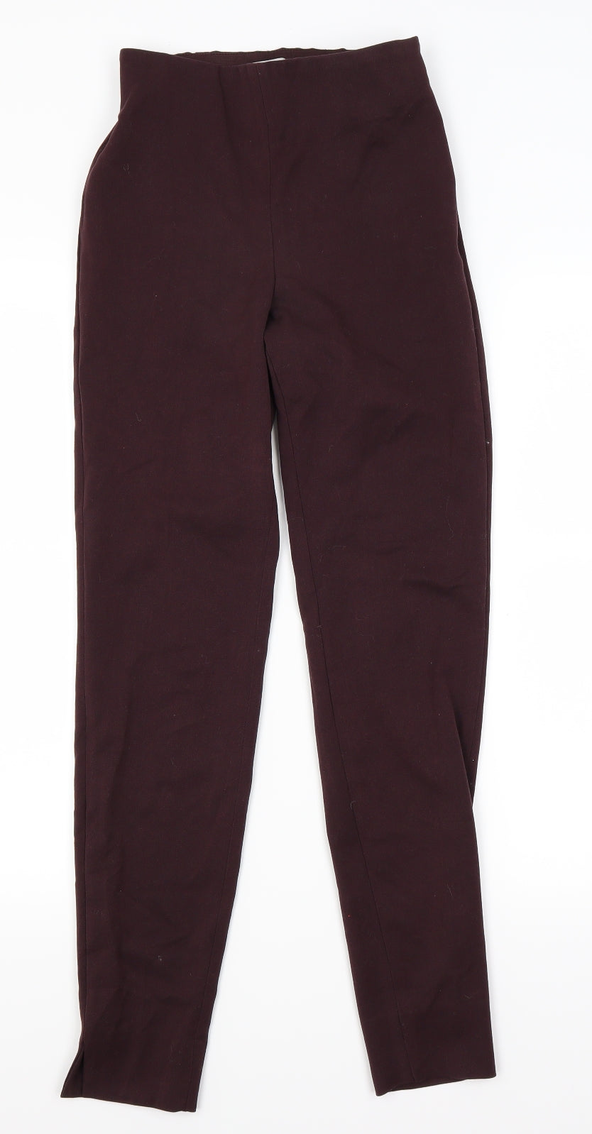 Womens UK Size 4 H&M Slim Fit  Red Trousers