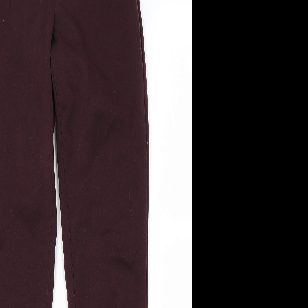 Womens UK Size 4 H&M Slim Fit  Red Trousers