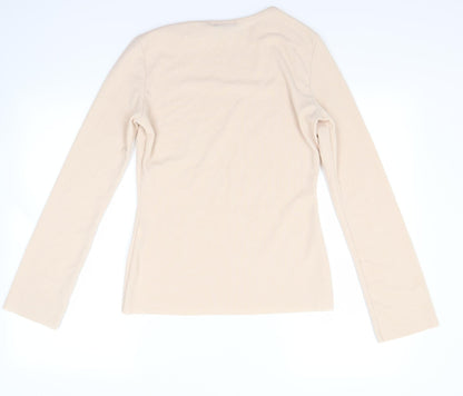PRETTYLITTLETHING Womens Beige   Pullover Jumper Size 12