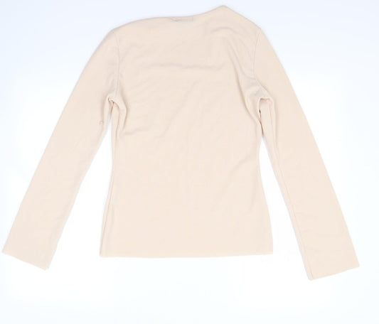 PRETTYLITTLETHING Womens Beige   Pullover Jumper Size 12