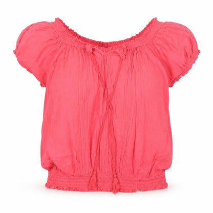 Womens UK Size 12 New Look Pink Basic Blouse