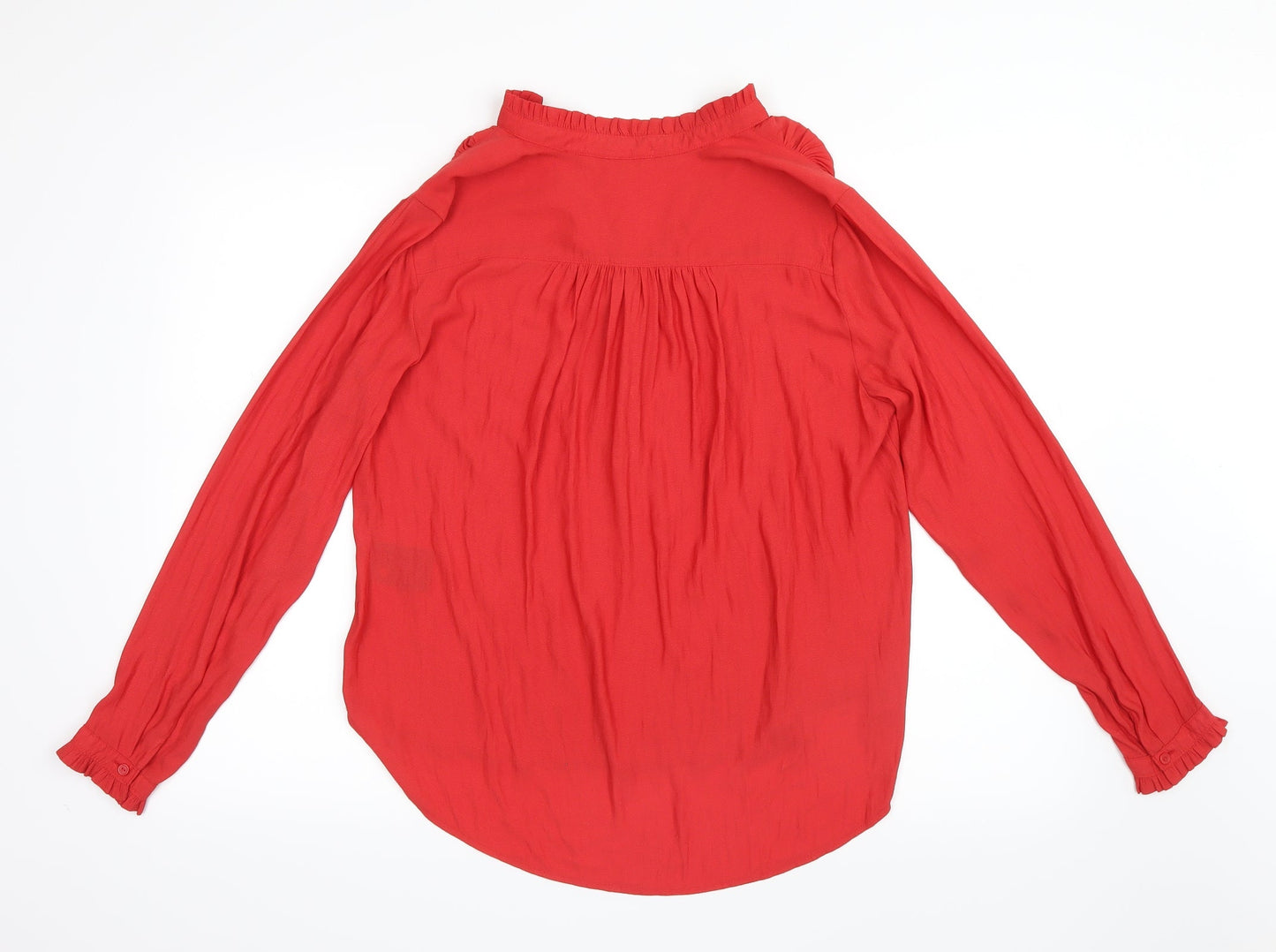 Womens UK Size 6 H&M Red Basic Blouse