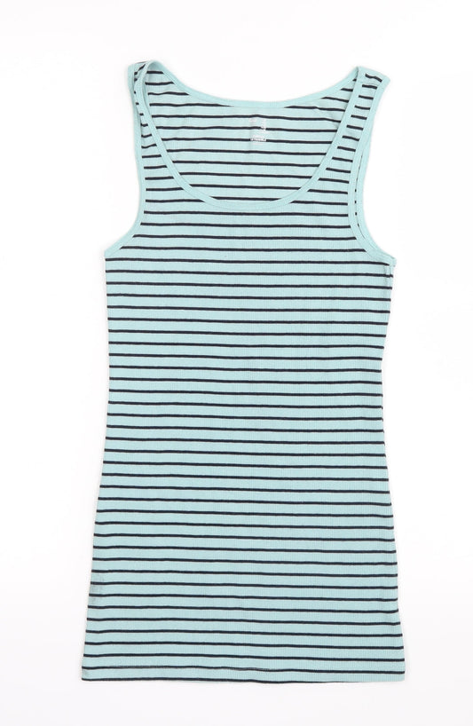 Gap Womens Green Striped  Basic Tank Size M