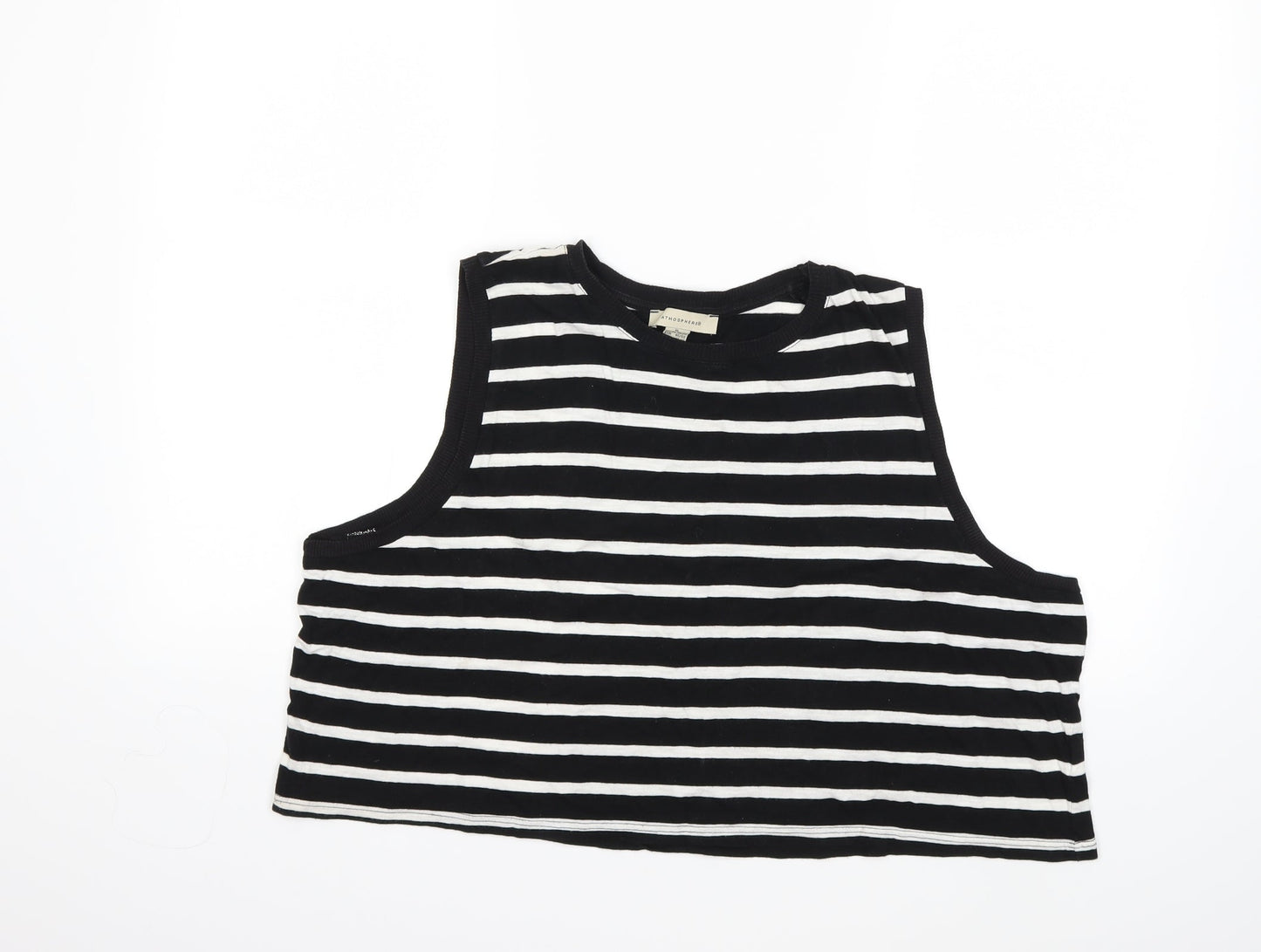 Womens UK Size XL Atmosphere Black Basic Tank