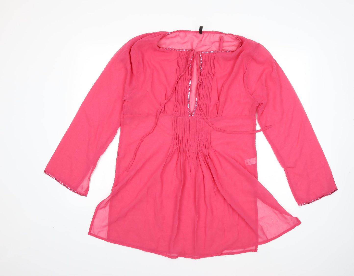 Ethel Austin Womens Pink   Kimono Blouse Size M