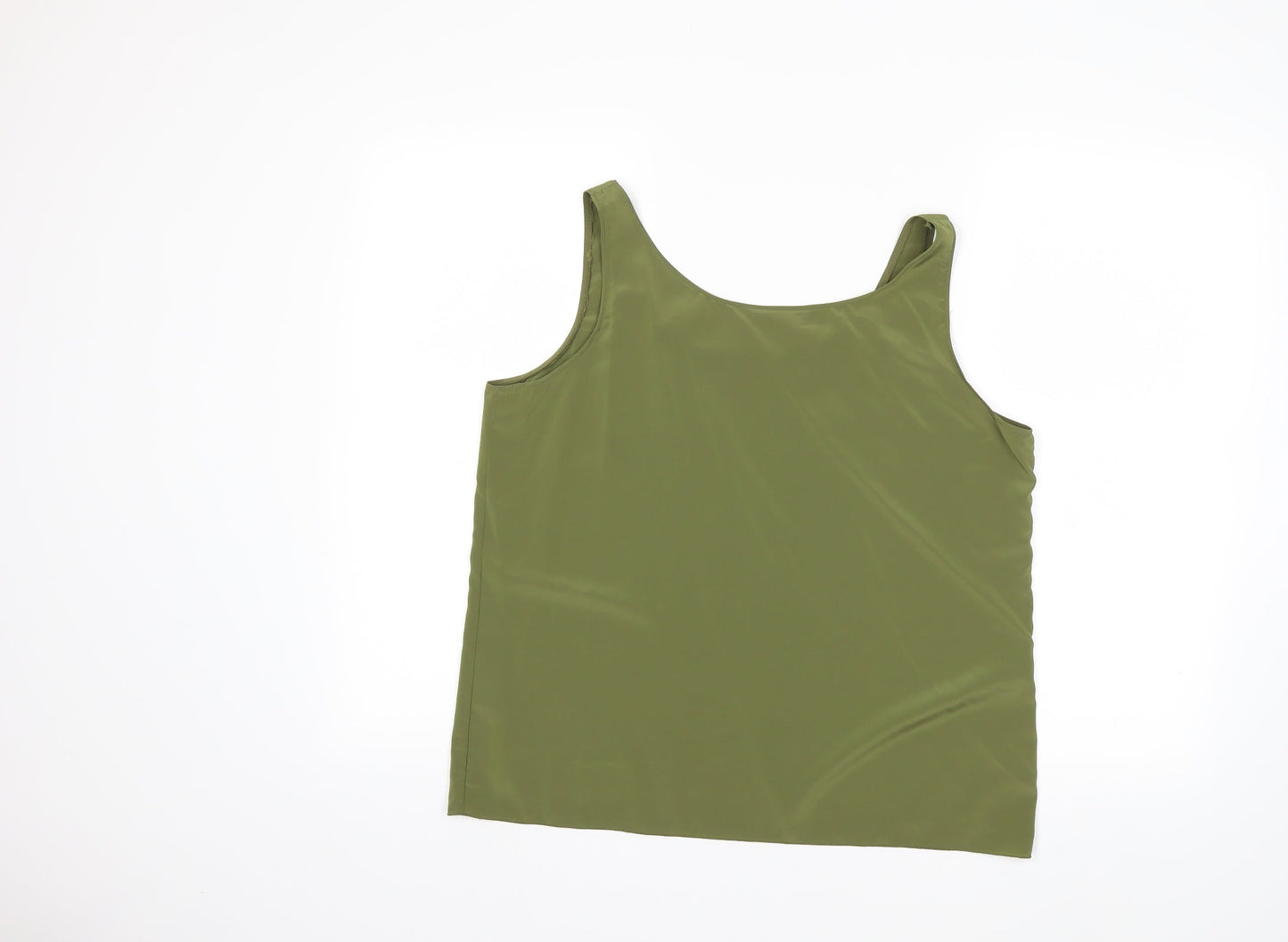 ALEXANE Womens Green   Basic Tank Size 14