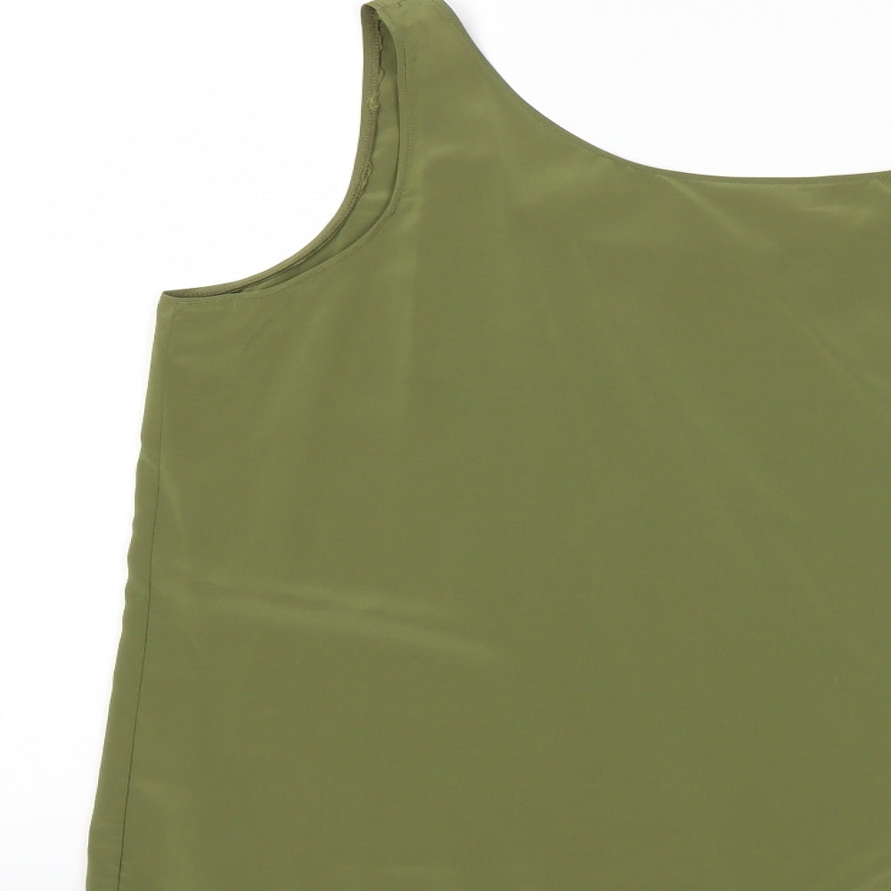 ALEXANE Womens Green   Basic Tank Size 14