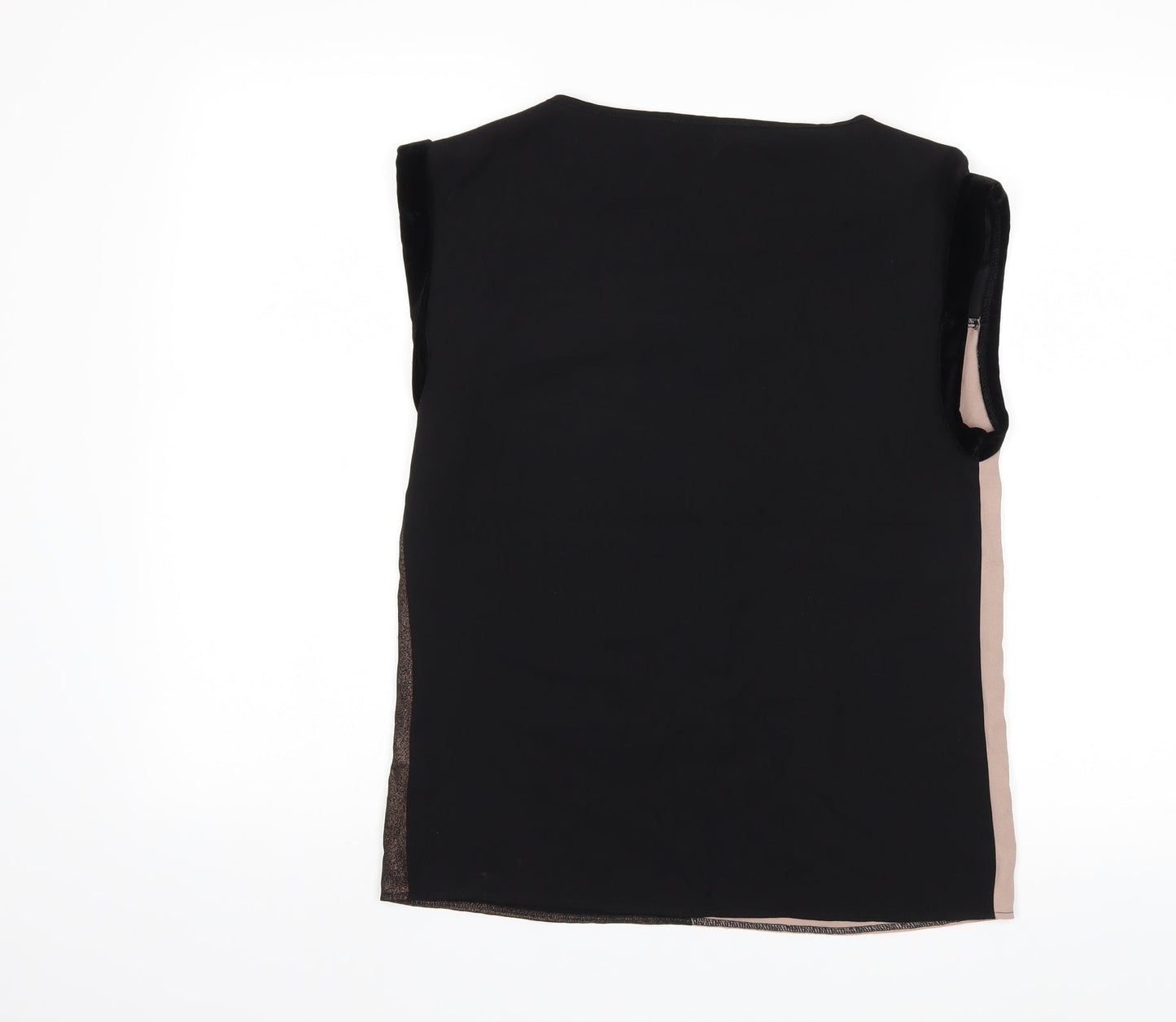 Womens UK Size 8 Oasis Black Basic T-Shirt