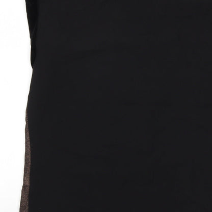 Womens UK Size 8 Oasis Black Basic T-Shirt