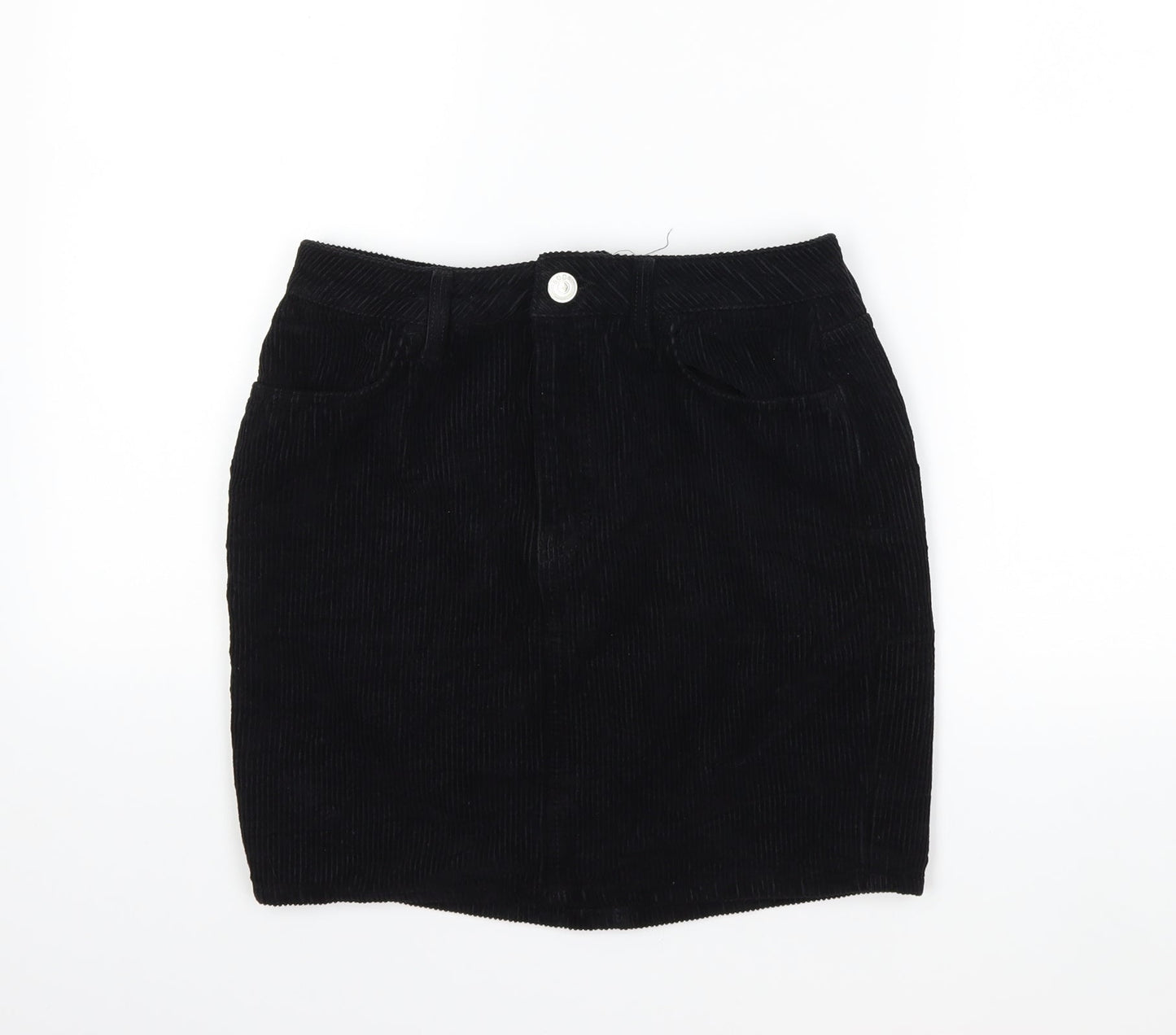 BDG Womens Black  Corduroy Mini Skirt Size S